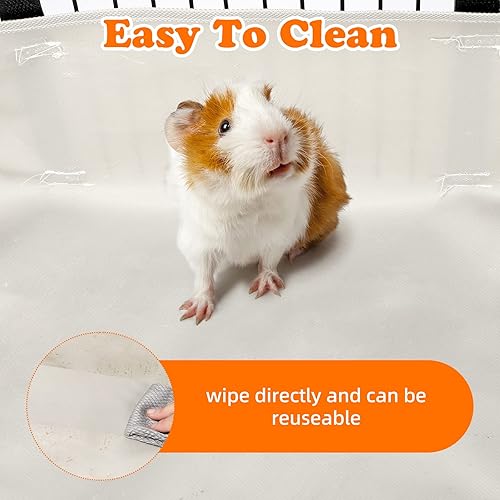 Miniatura 4 de Base de lona impermeable para conejillos de indias para hábitat de rejillas C y C, 48 x 24 pulgadas, base de forro lavable para conejillos de indias