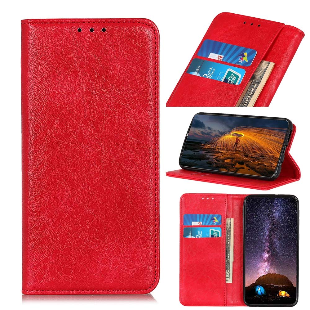 Cellphone Protector Cases For Sony Xperia 10 III Magnetic Crazy Horse Texture Horizontal Flip Leather Case with Holder & Card Slots & Wallet Phone Parts