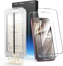 MAGIC JOHN 3rd Gen for iPhone 18 Pro Screen Protector Anti-Glare 6.3 Inch | 2 Pack,Anti-reflection, HD Clear, Auto Dust-Elimination, Bubble Free, Easy Installation, 9H Tempered Glass,Eye Protection