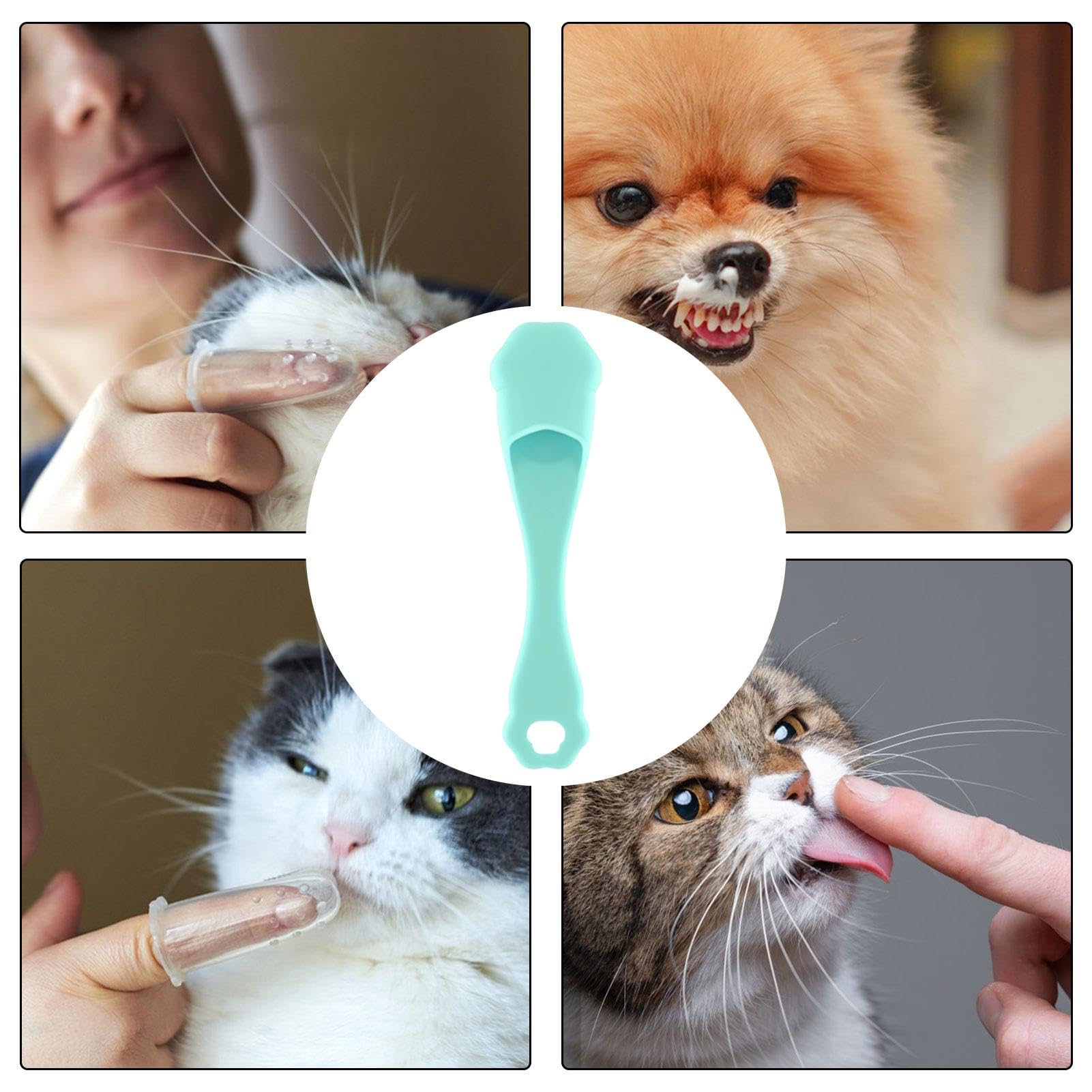 Spazzolino da denti in silicone per cani, spazzolino da denti per cani | spazzolatura dei denti di cane a forma di di gatto, spazzola per la pulizia dei denti di cane di alimentare