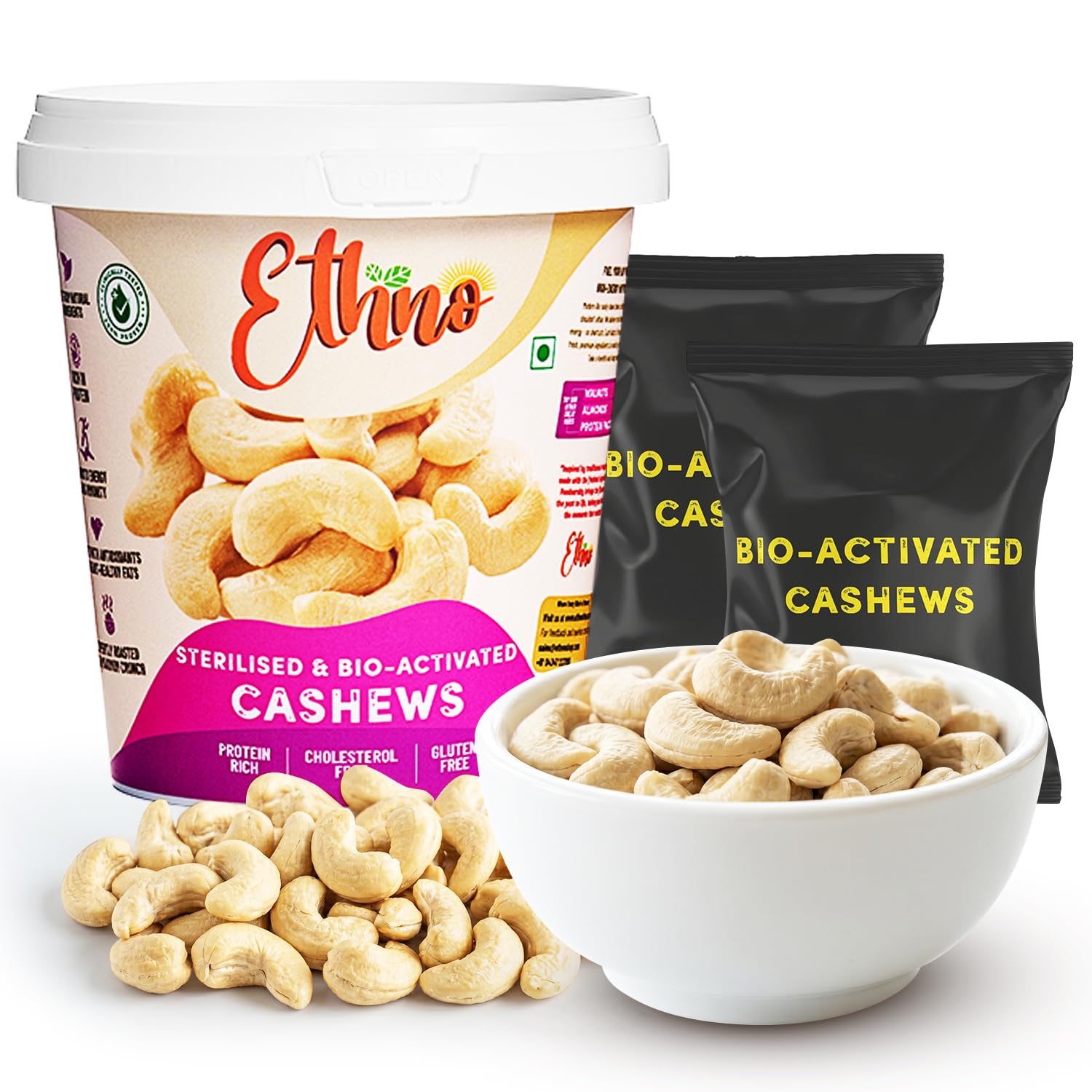 FOODVERSITY Cashews Bio-Activated Trail Mix Activated Sprouted Nuts & Seeds Clean, Sugar-Free, Oil-Free-image-1