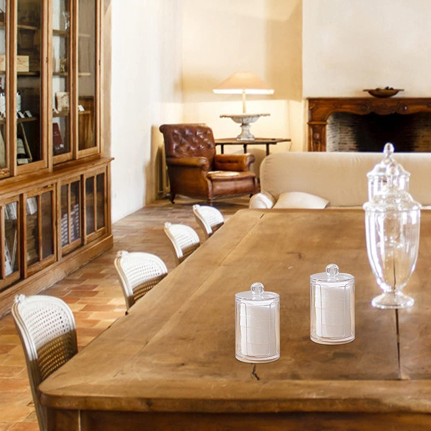 Ceramic Toothpicks Container ，Plastic Toothpick Case，Fashion Desktop Toothpick Holder Plastic Toothpick Holder Dispenser Cotton Swab Storage Box Home Toothpick Dispenser Chic