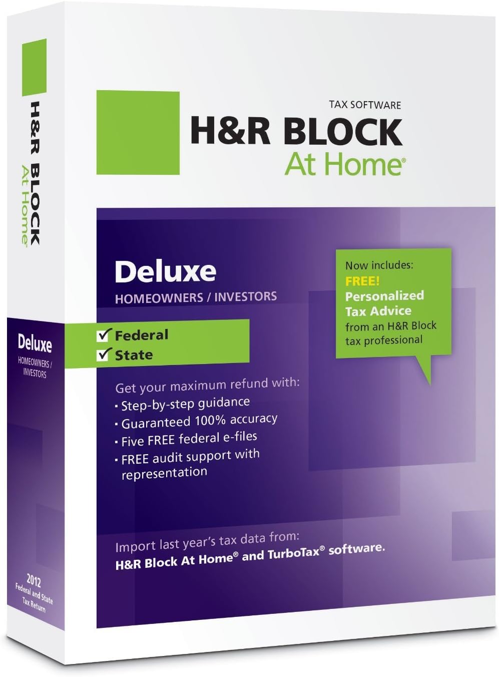 [OLD VERSION] H&R Block At Home 2012 Deluxe + State