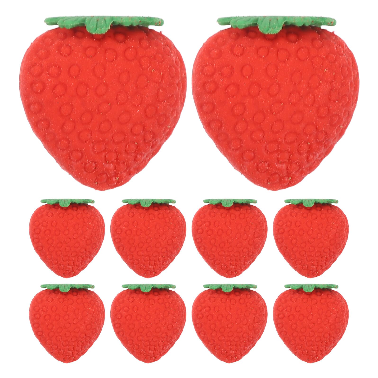 100 Gomme a Forma di Fragola Miniatura Gomme per Studenti per Uso Quotidiano Portatili per Aula e Casa Cancellazione Efficiente Set da 100 Pezzi Rosse