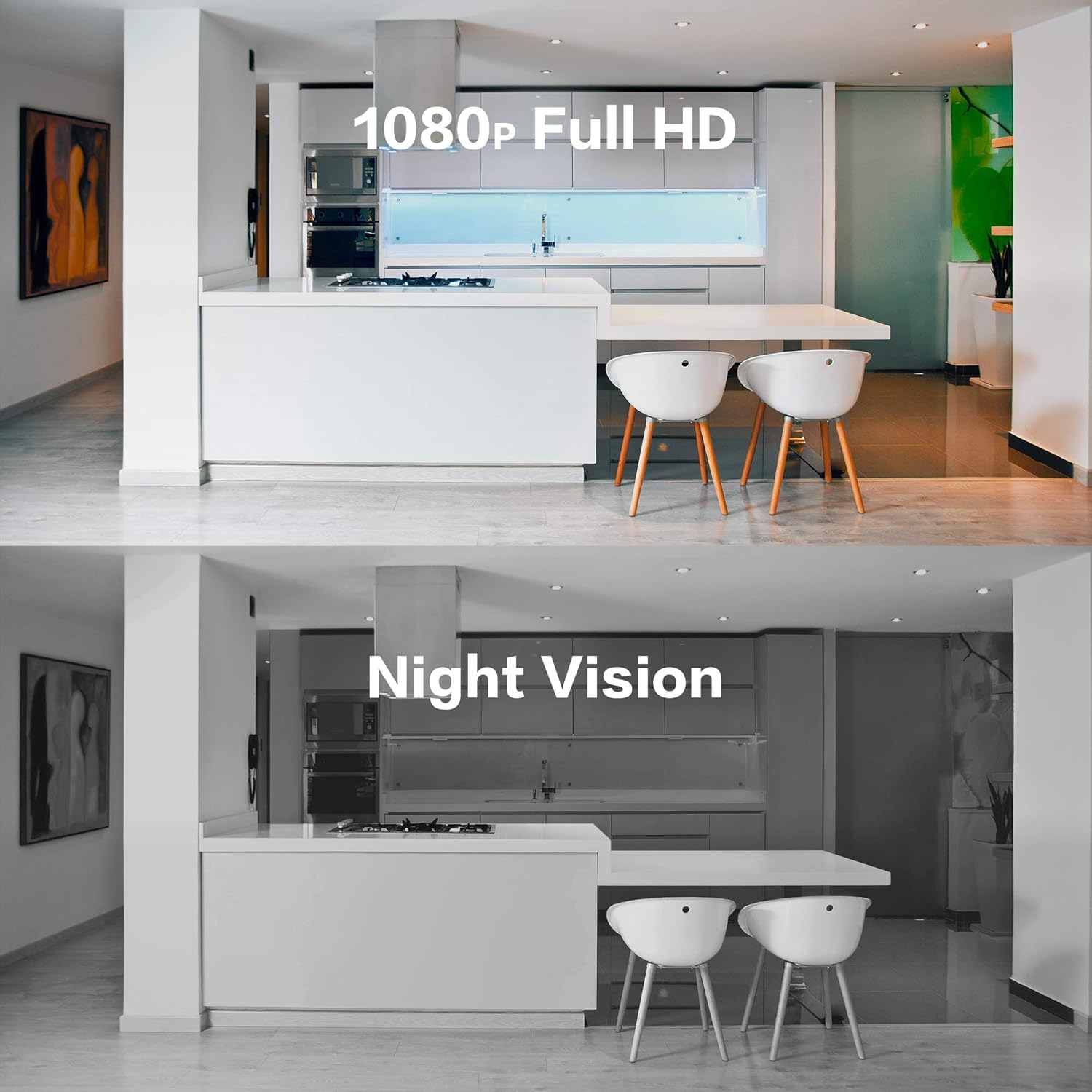 Comparison of 1080p Full HD and Night Vision footage from Aqara G2H