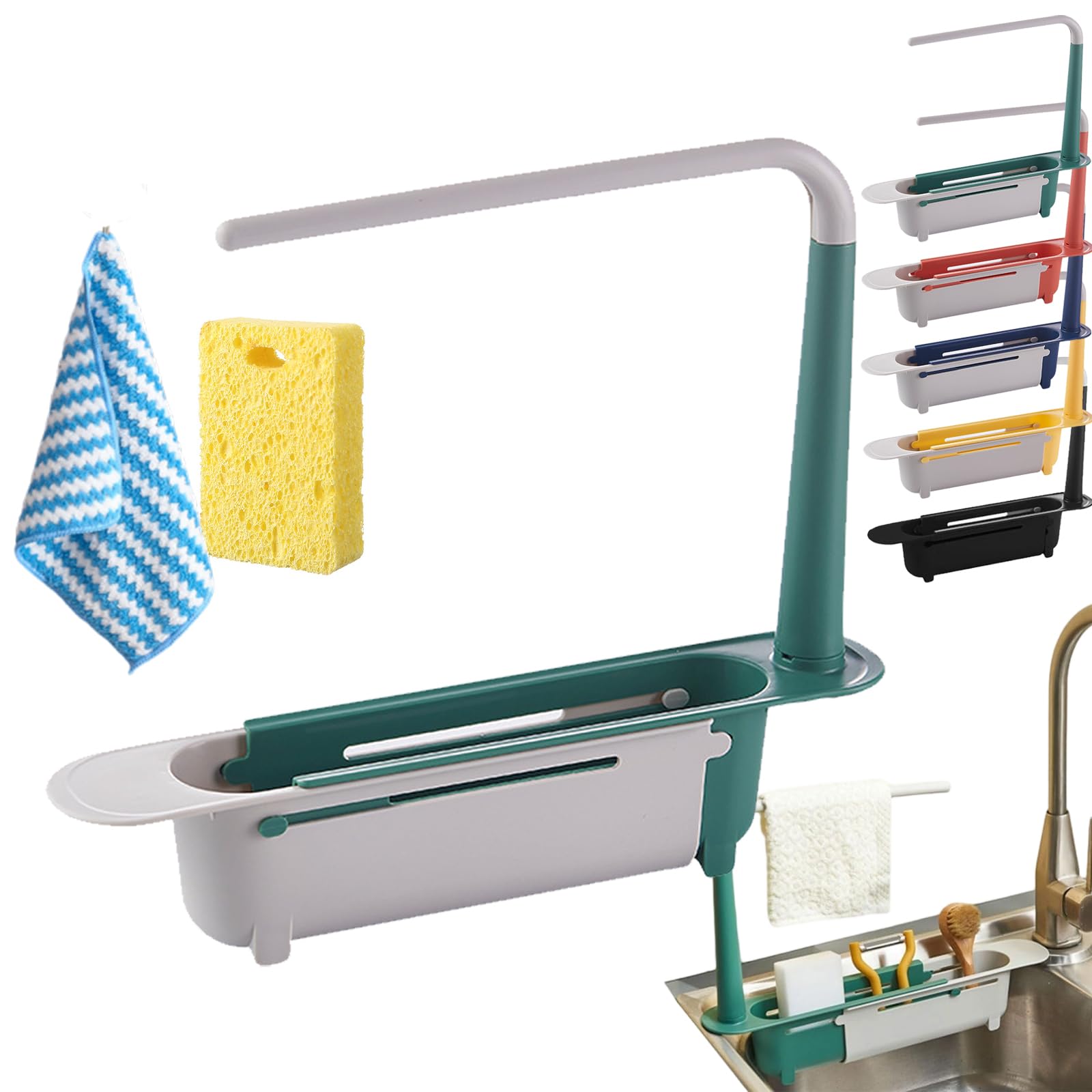 TVANTRUXIS PP Telescopic Sink Storage Rack
