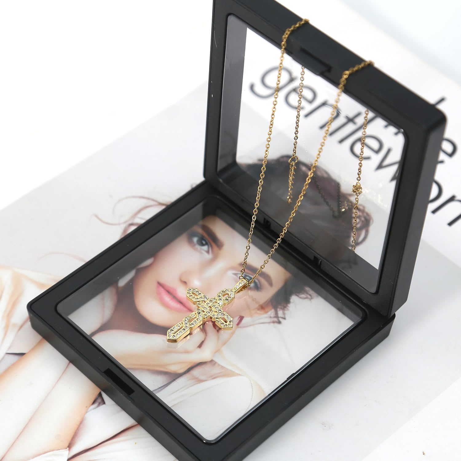 Cross Pendant Necklace for Women Jewelry Gold Cross Necklaces for Women Cross Necklace Minimalist Trendy Jewelry Valentines Day - Image 6