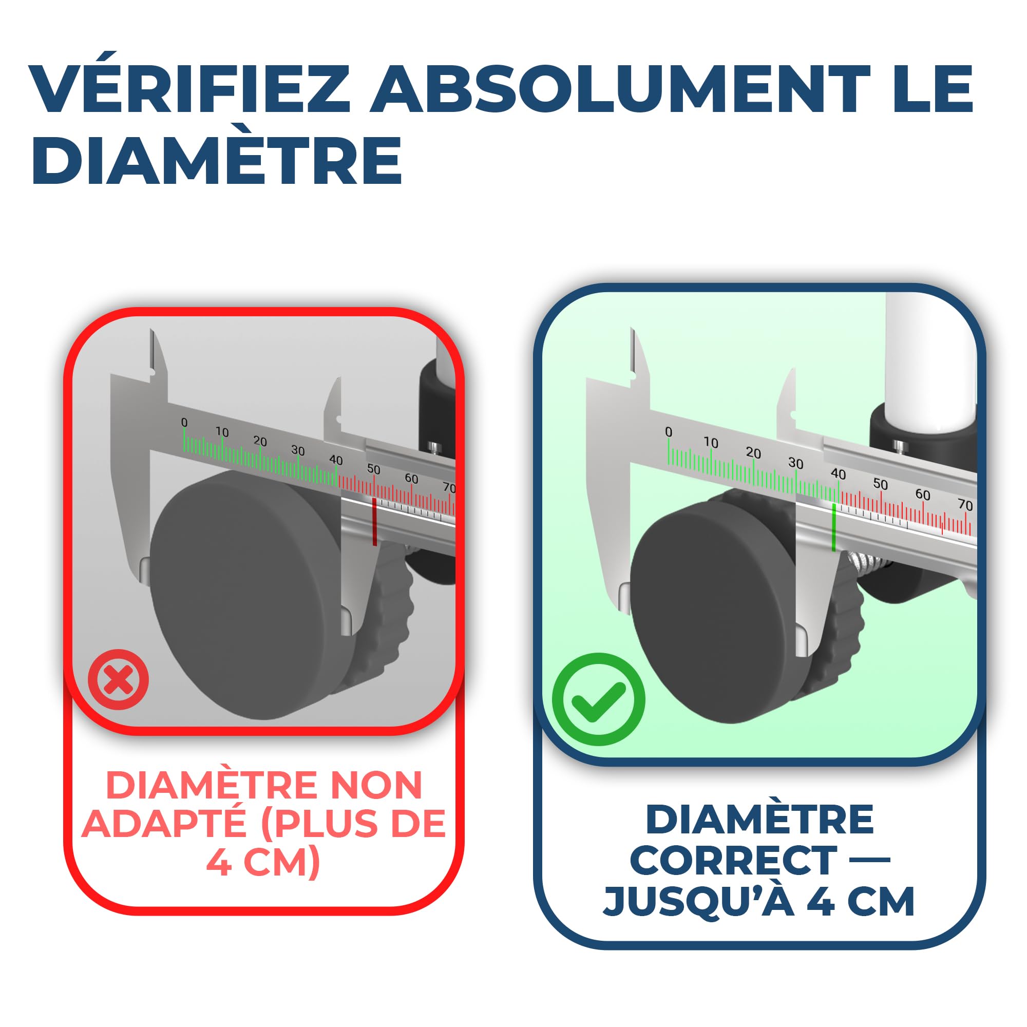 Hoffenbach 4X Patins de Protection Murale – Grille et Barrière de Sécurité pour Escalier & Porte – Protection Murale sans Perçage – Fixation à Pression pour Bébé & Enfants
