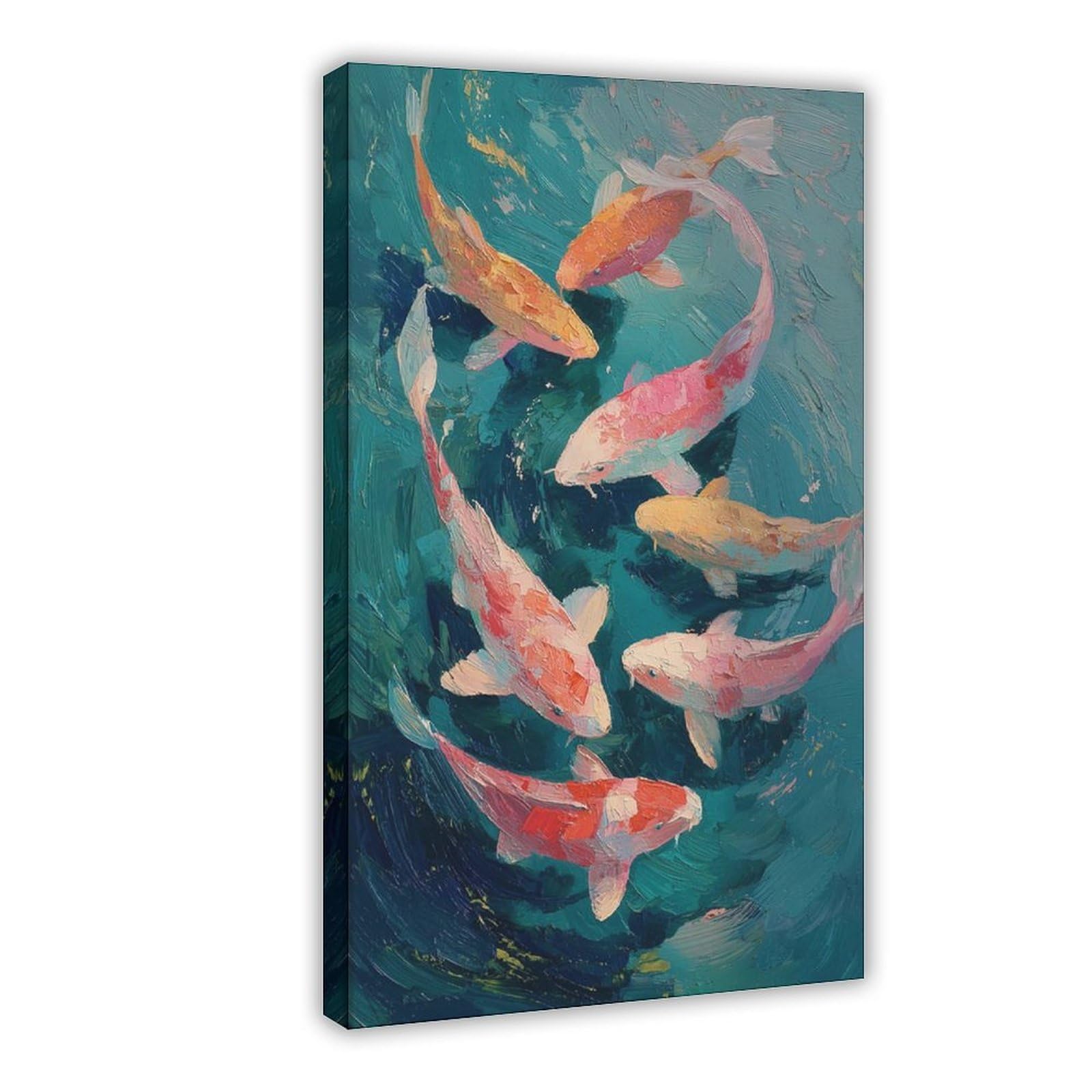 Flamint Colorful Oil Painting Print Canvas Poster for Dorm Room Decor Gift