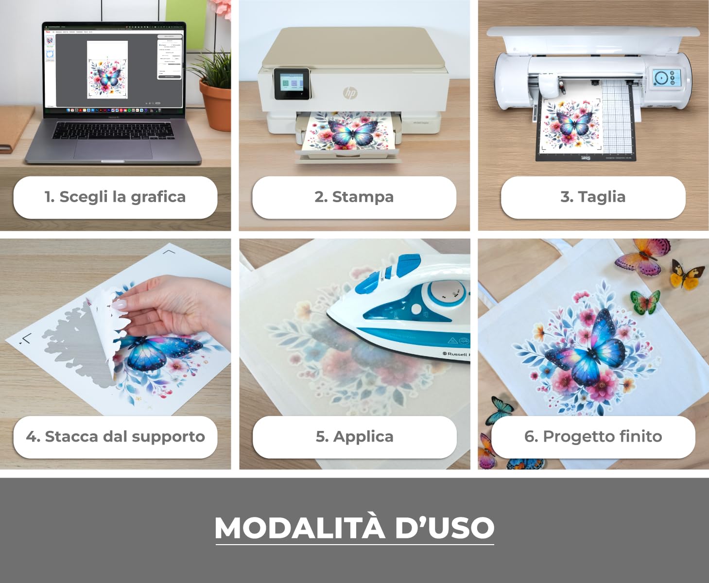 Siser Easy Color DTV pack 5+5, Vinile Termotrasferibile Termoadesivo Stampabile con Stampanti a Getto d'Inchiostro. 5 Fogli Formato A4 di Easy color e 5 Fogli Formato A4 di Application Tape