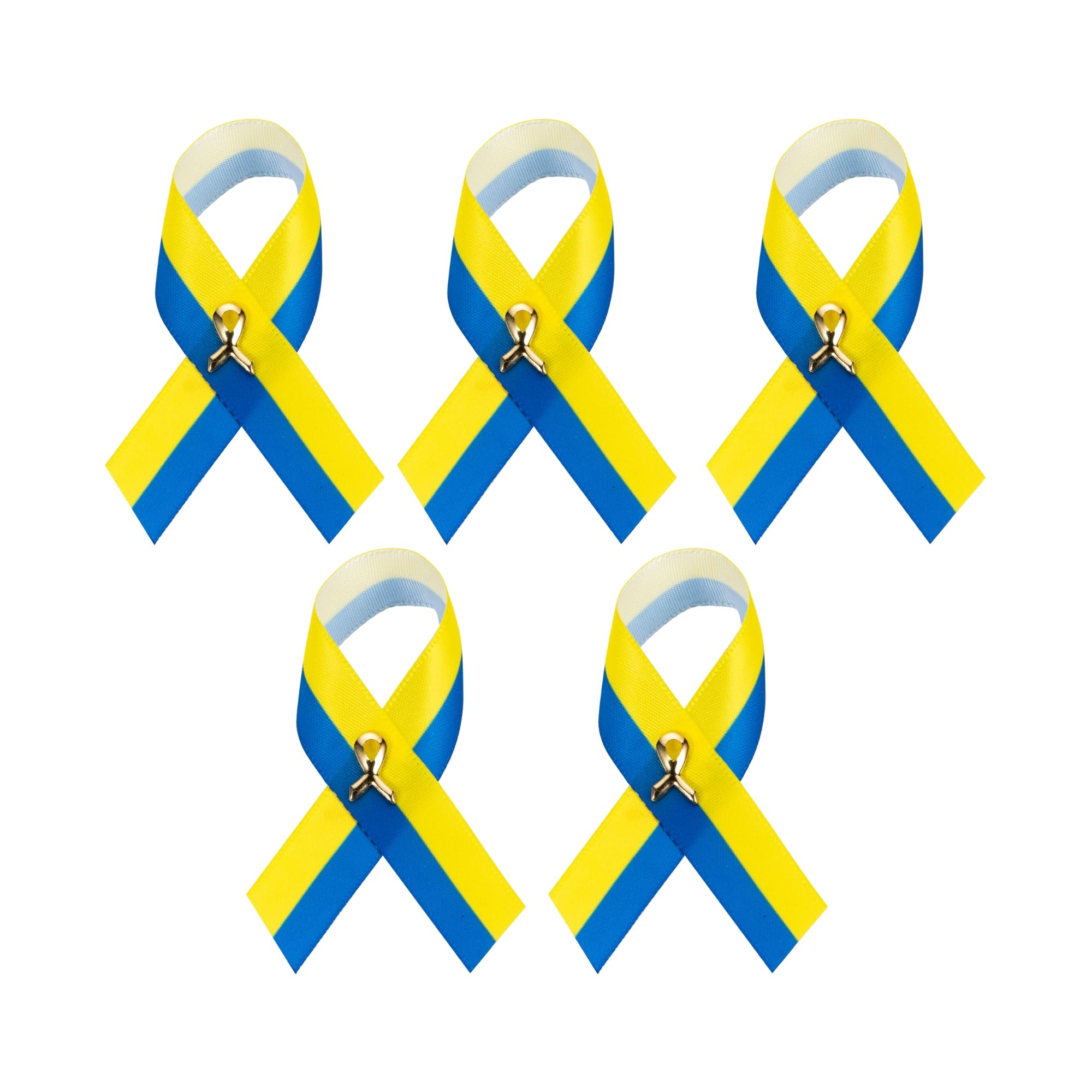 1/2/5/10/25/50/100pcs Satin Awareness Ribbon Pins (Pick your color), for Cancer &amp; Disease Awareness, Bulk Quantities for Fundraising, Events, Gift Giving
