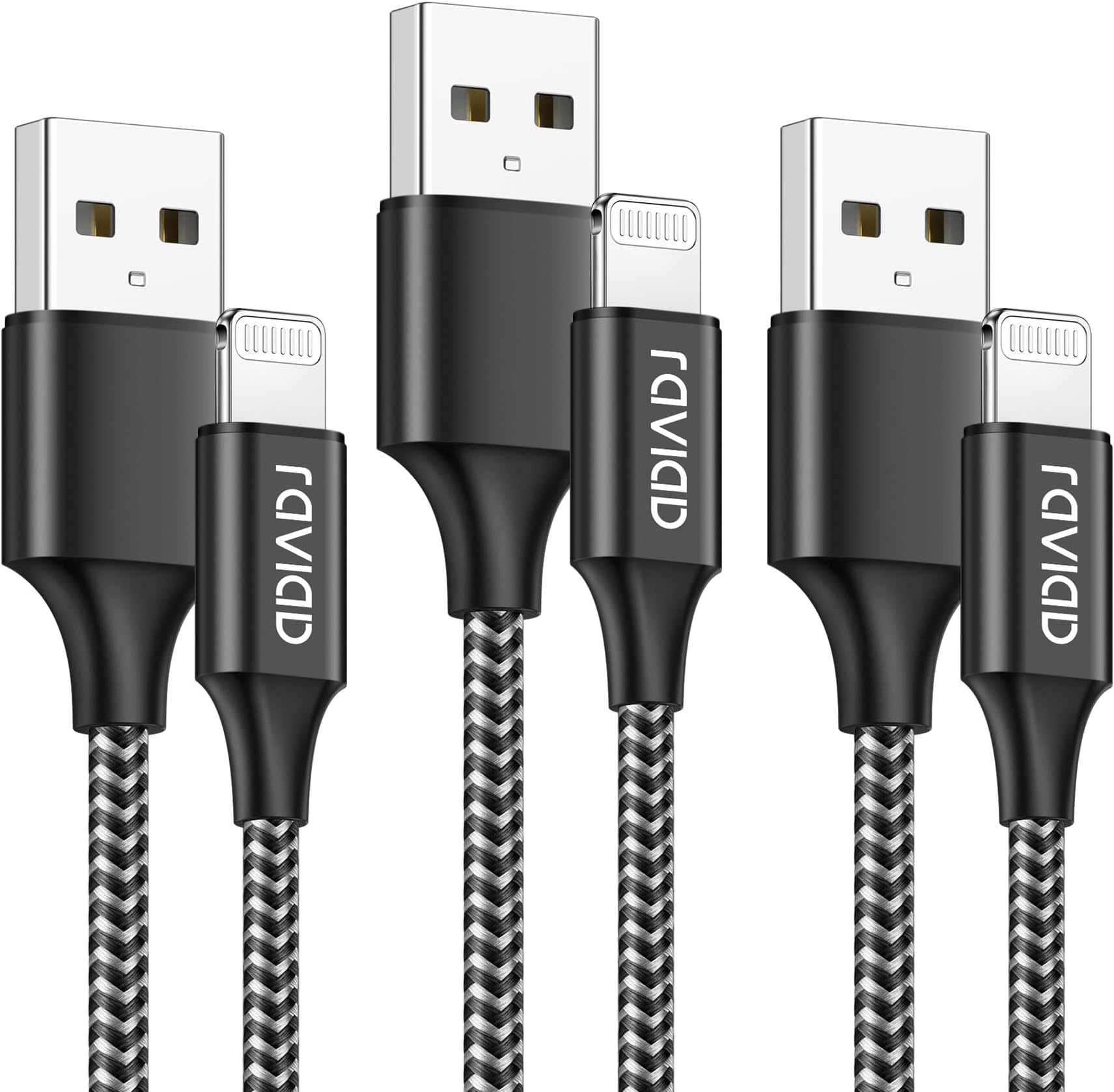 iPhone Charger Cable 3Pack 1M/3.3FT [MFi Certified] Lightning Cable