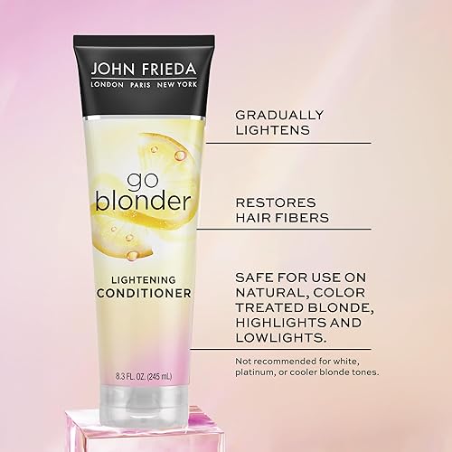 Miniatura 9 de John Frieda Sheer Blonde Go Blonder - Acondicionador aclarador gradual para cabello rubio, con cítricos y manzanilla, con nuestra tecnología