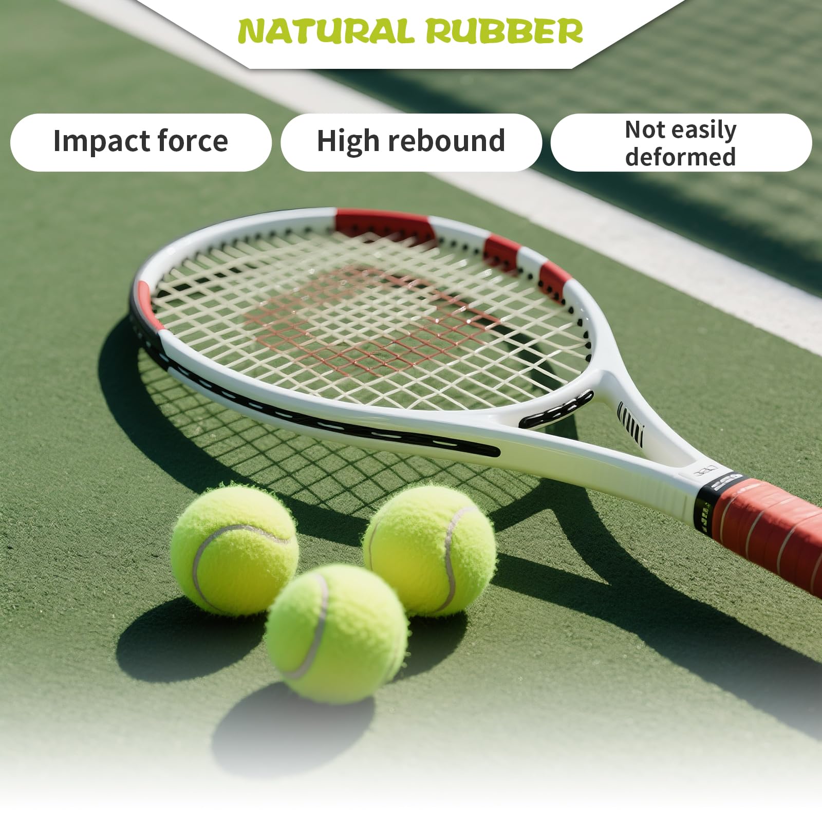 Pelotas de Tenis 12 Piezas para Práctica, Principiantes, Máquinas y Perros