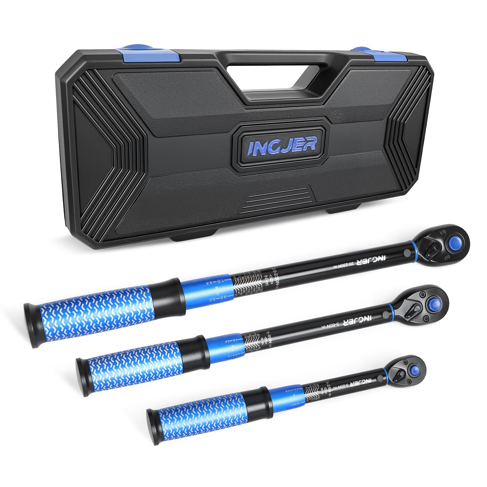 Set di chiavi dinamometriche 14 3 8 1 2, 3-25 Nm, 5-60 NM, 20-220 NM