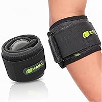 Vista 10 de SENTEQ Codera de tenista, codera para tendinitis y codo de tenis con envolturas de neopreno, cómodas correas para codo de golfistas, coderas