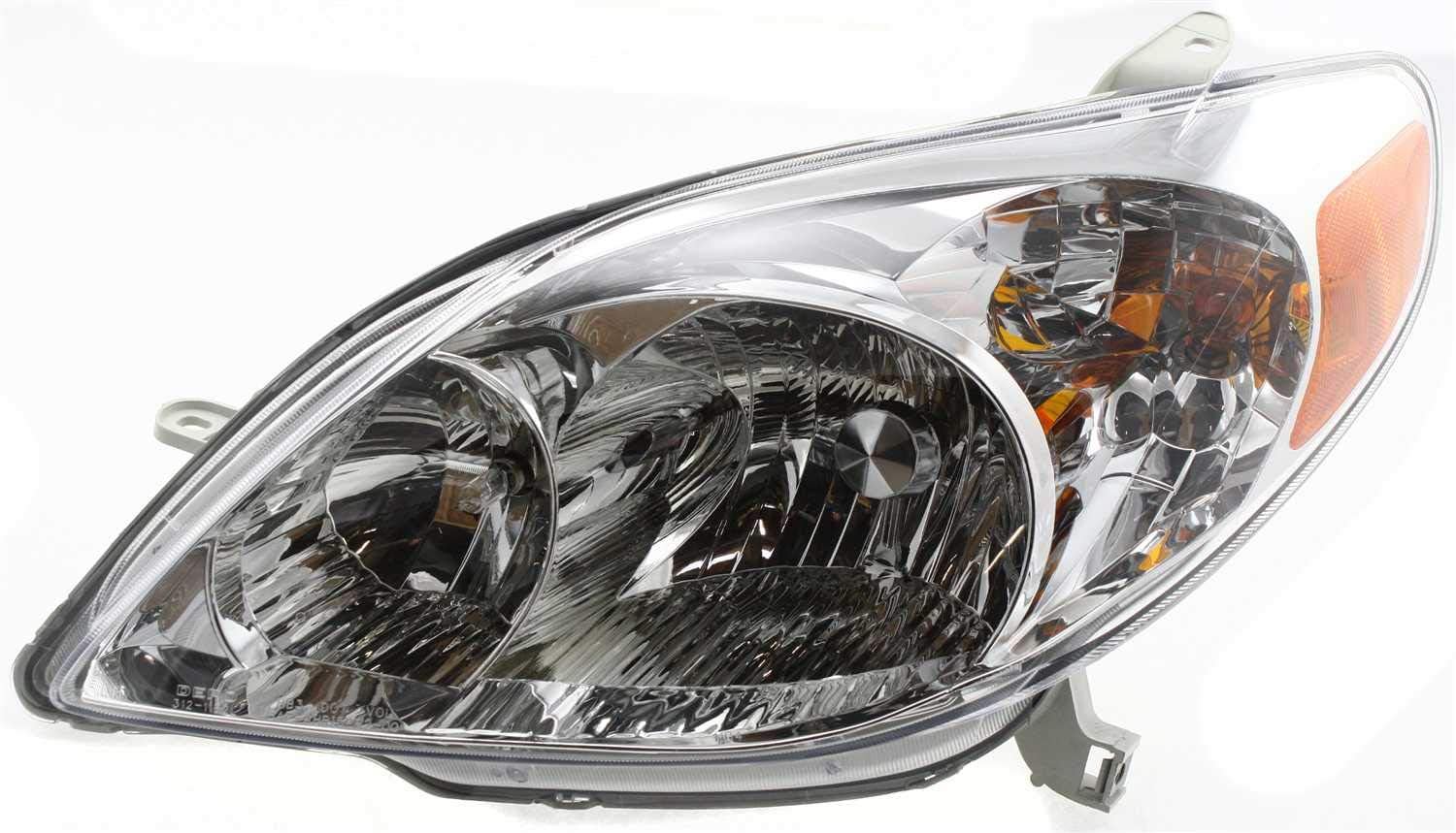 Garage-Pro Headlights Assembly Pair for Toyota Matrix Base XR XRS 2003-2008 Halogen, With Bulbs, Replaces# 8115002220 8111002210