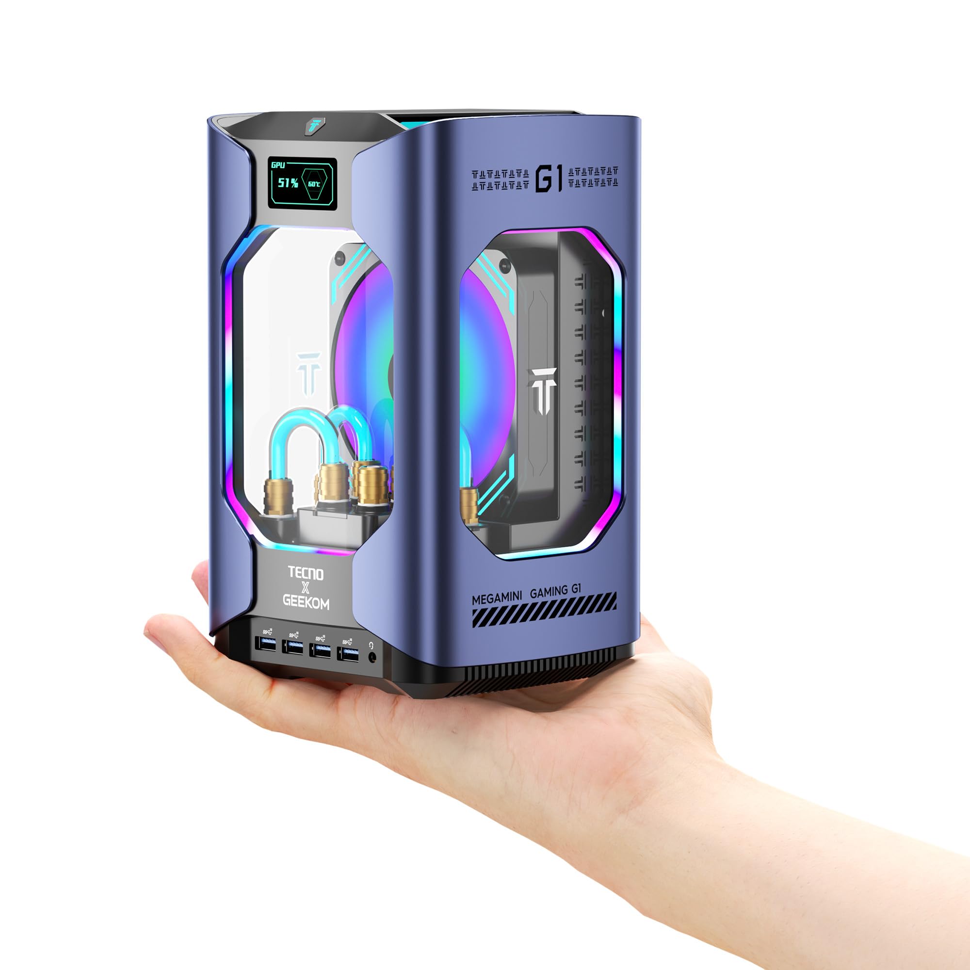 Amazon.com: GEEKOM G1 RTX 4060 Mini PC[Water Cooled],with Intel
