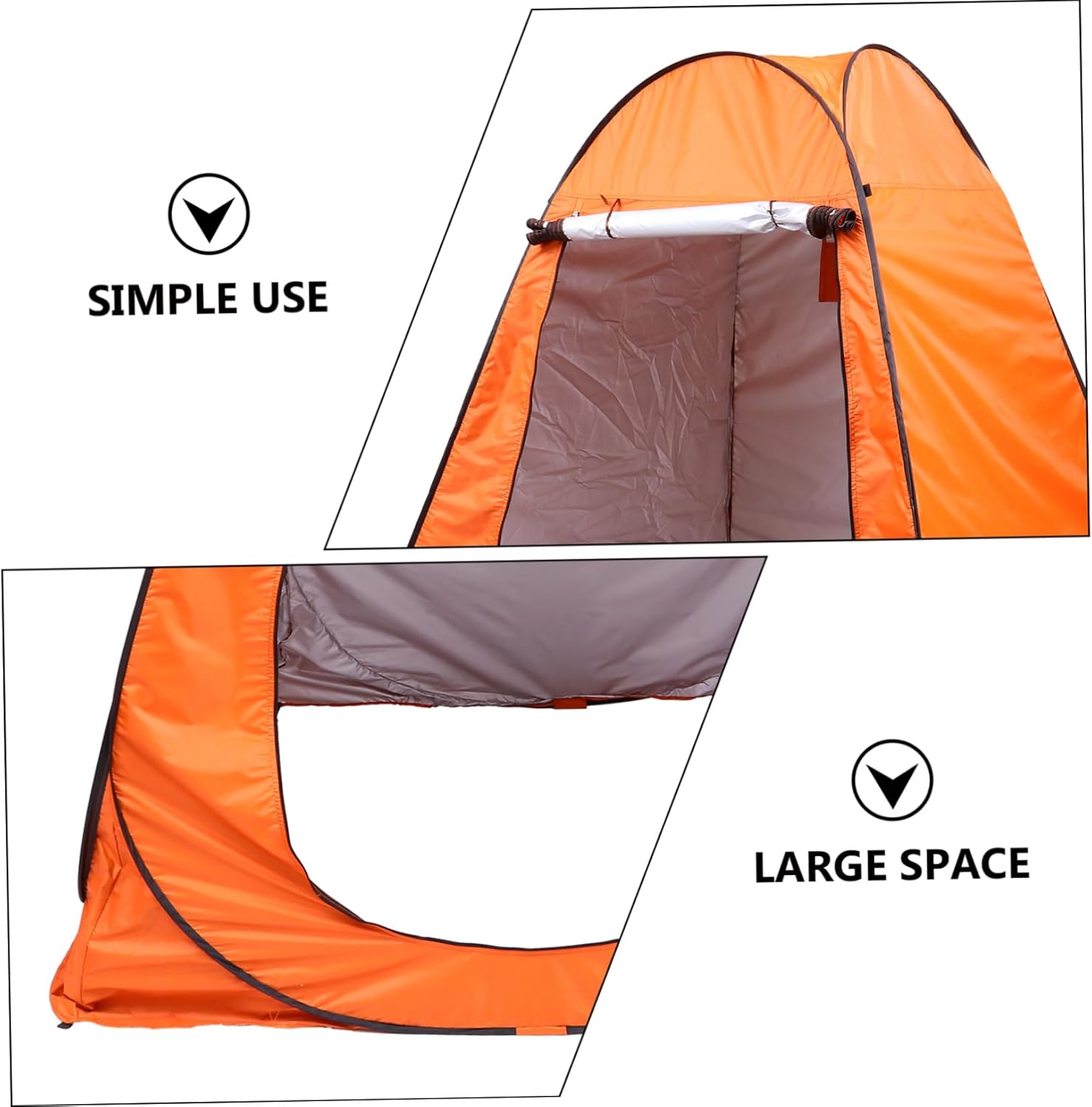 Kisangel Outdoor Automatic Shower Tent Durable Privacy Changing Room for Camping Fishing and Travel and Windproof with Spacious Design