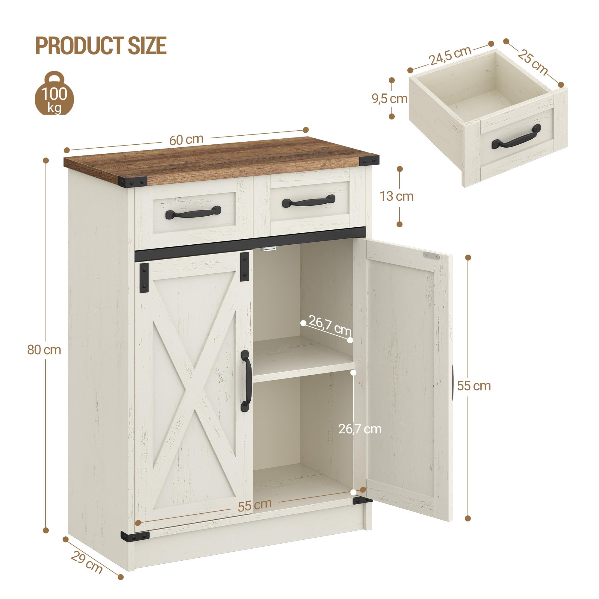 Hzuaneri Badezimmerschrank, Badschrank
