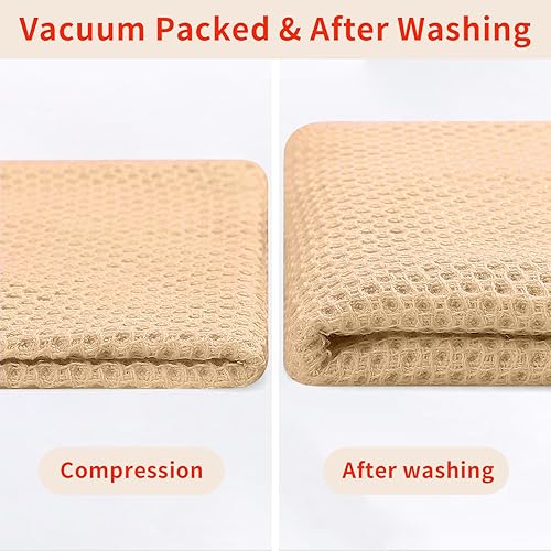 Miniatura 7 de Homaxy Trapo de cocina 100% algodón, tejido gofre, ultra suaves, absorbentes, de secado rápido