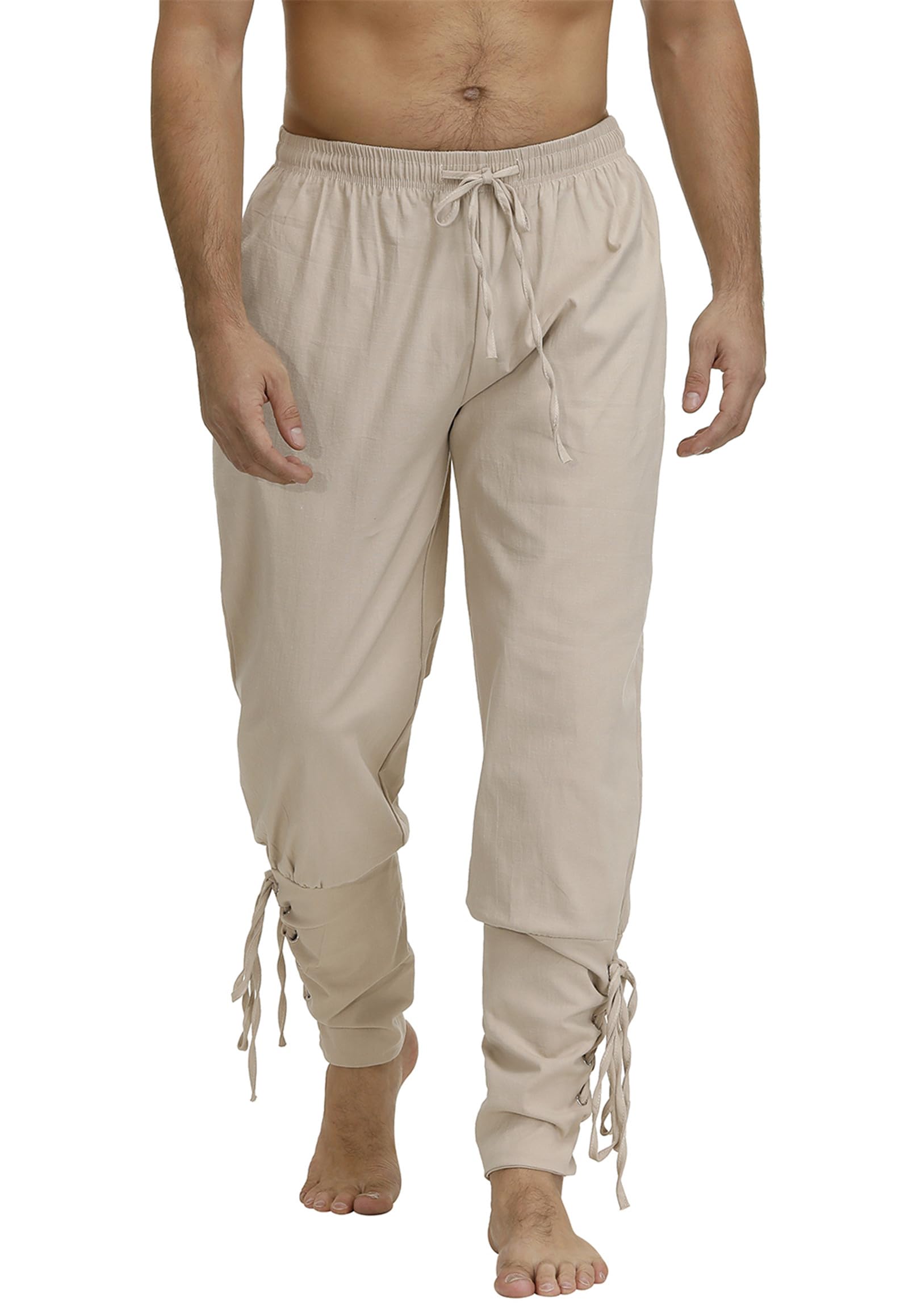 Zhitunemi Viking Pirate Pants Men: Renaissance Costume Men Medieval Pants - Pirate Halloween Costumes & Renaissance Faire