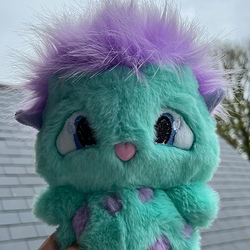 Miniatura 4 de Peludo Bibble de peluche, peluche Kawaii de elfo regordete de pelo morado, juguete de peluche de personaje de película animada súper suave, almohada