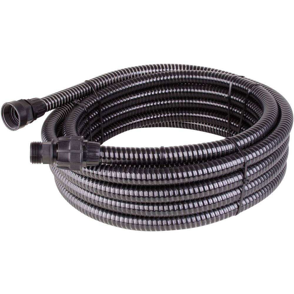 T.I.P. Entwässerungsschlauch 10m (endlos verlängerbar, für Tauch-, Garten-, Teichpumpen, inkl. Anschlüsse: 30,93 mm (1" IG); 33,25 mm (1" AG); 39,59mm (1 1/4"); 41,91 mm (1 1/4"AG), Pool, Teich) 31008