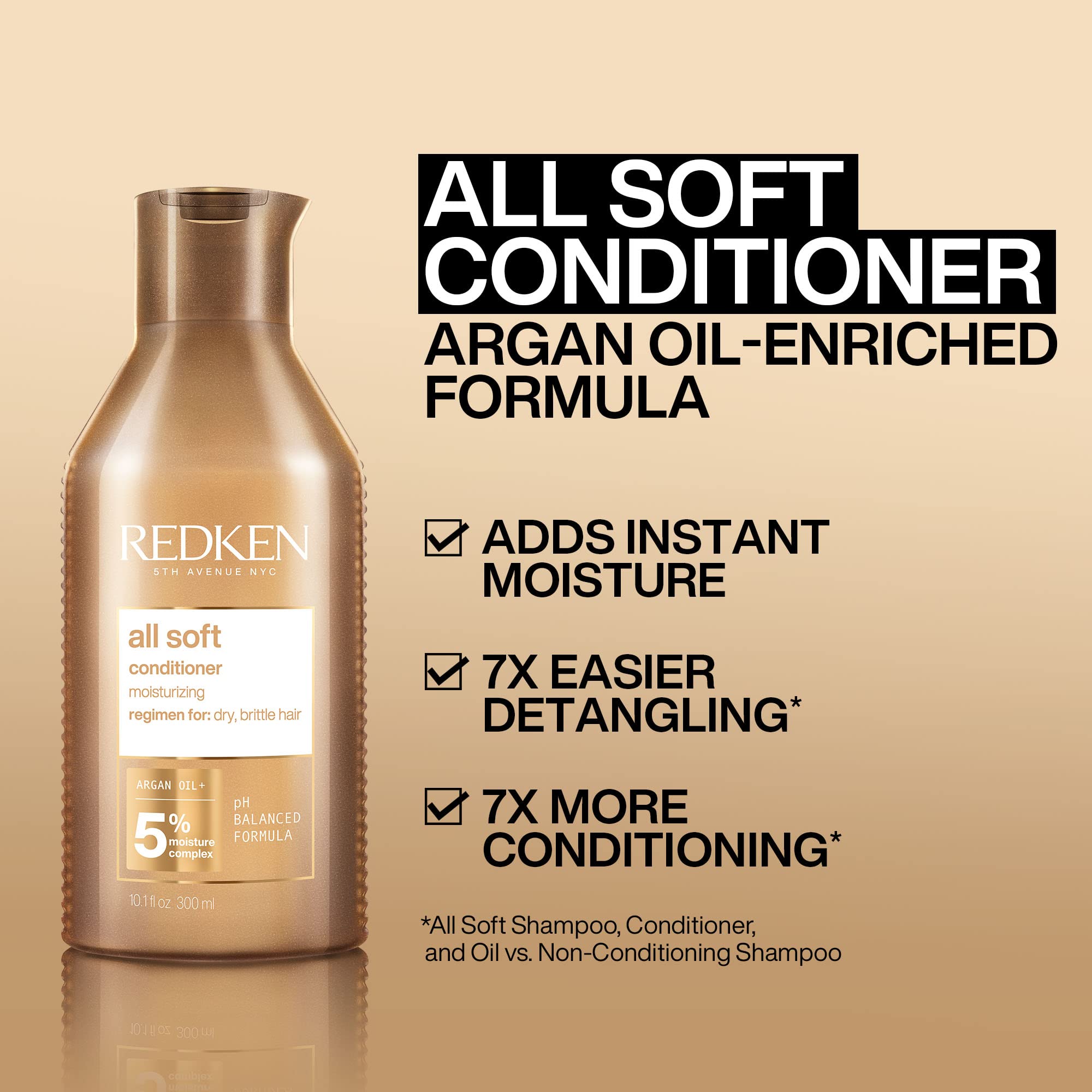 Redken All Soft Zestaw 3 produktów: Szampon+Odżywka+Maska (300ml+300ml+150ml)
