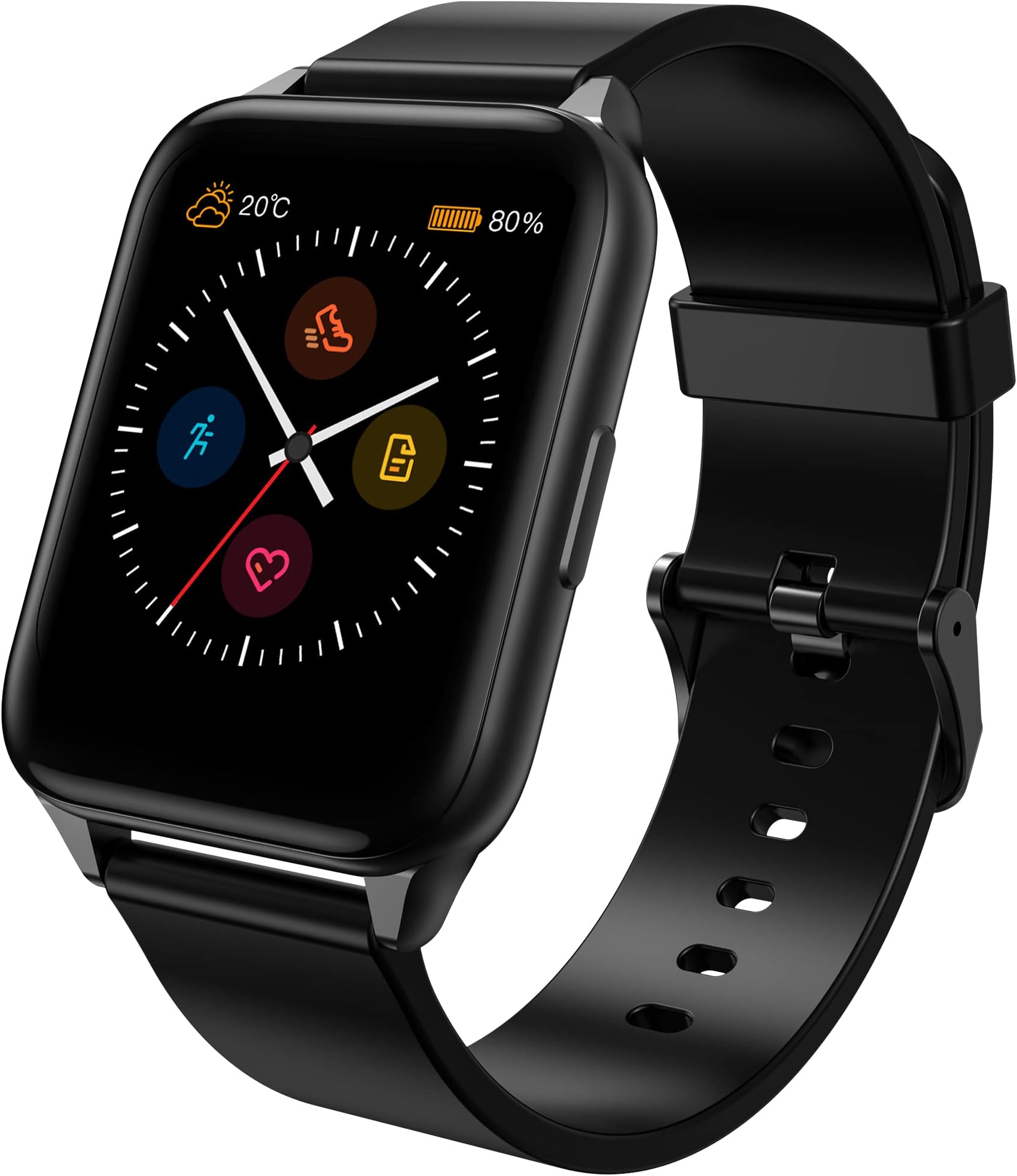 Tranya Smart Watch, 1.69‘’ Full Touch Color Screen, 7-10 Days Battery Life, Android and iOS Compatible, IP68 Waterproof, Fitness Tracker, Heart Rate Monitor, TranyaGo Sports Watch