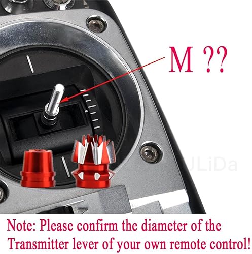 Miniatura 5 de 2 juegos de aleación M3 Tamaño 0.118 in Transmisor 3D Stick Extremos para FutabaSpektrum DX7 FrSky Taranis X9 X7 RadioLink RC Multicopter Quadcopter