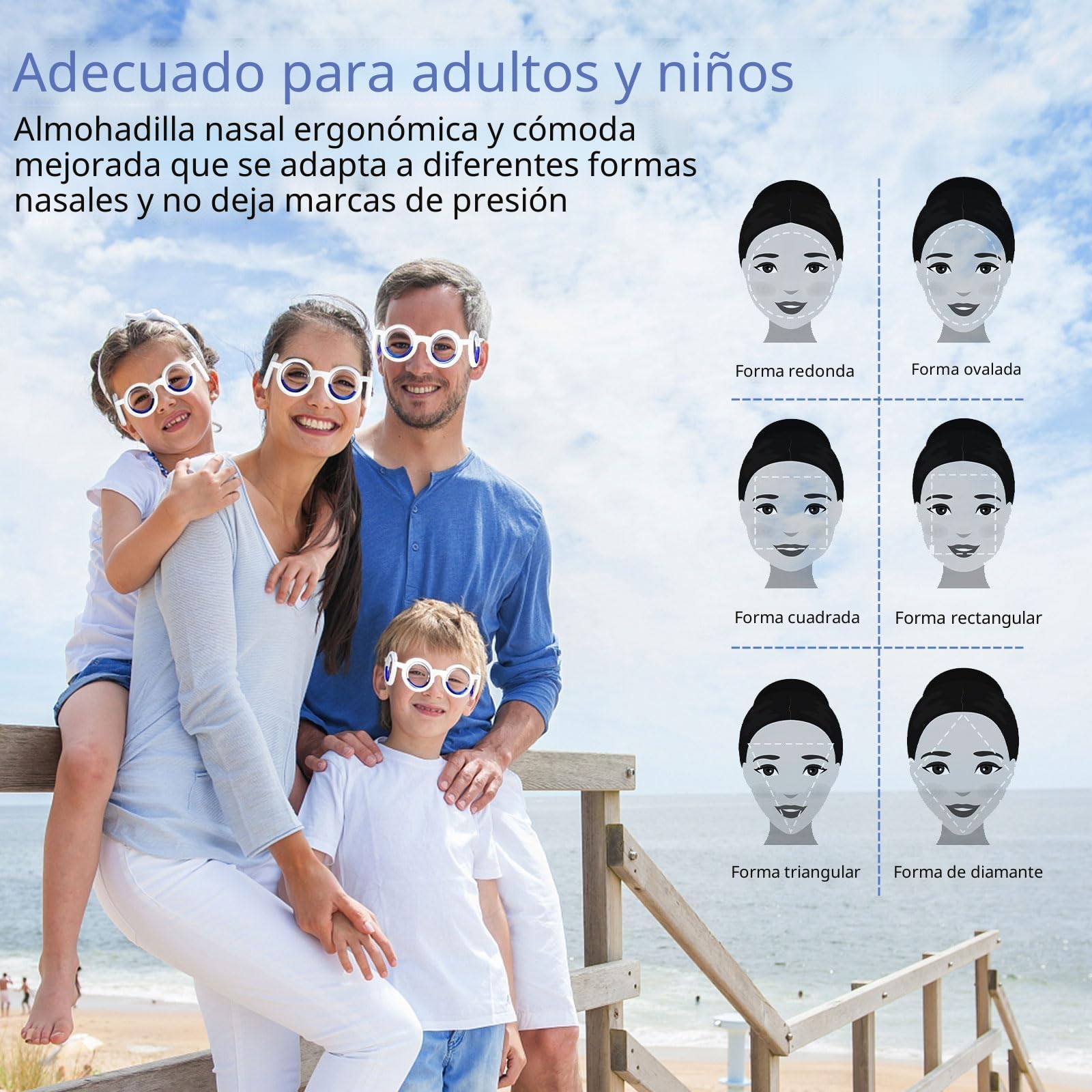 Hion Gafas inteligentes antimovimiento, ultraligeras y portátiles, para aliviar las náuseas, para deportes de viaje, juegos (XIN-1 glasses-DE-2)