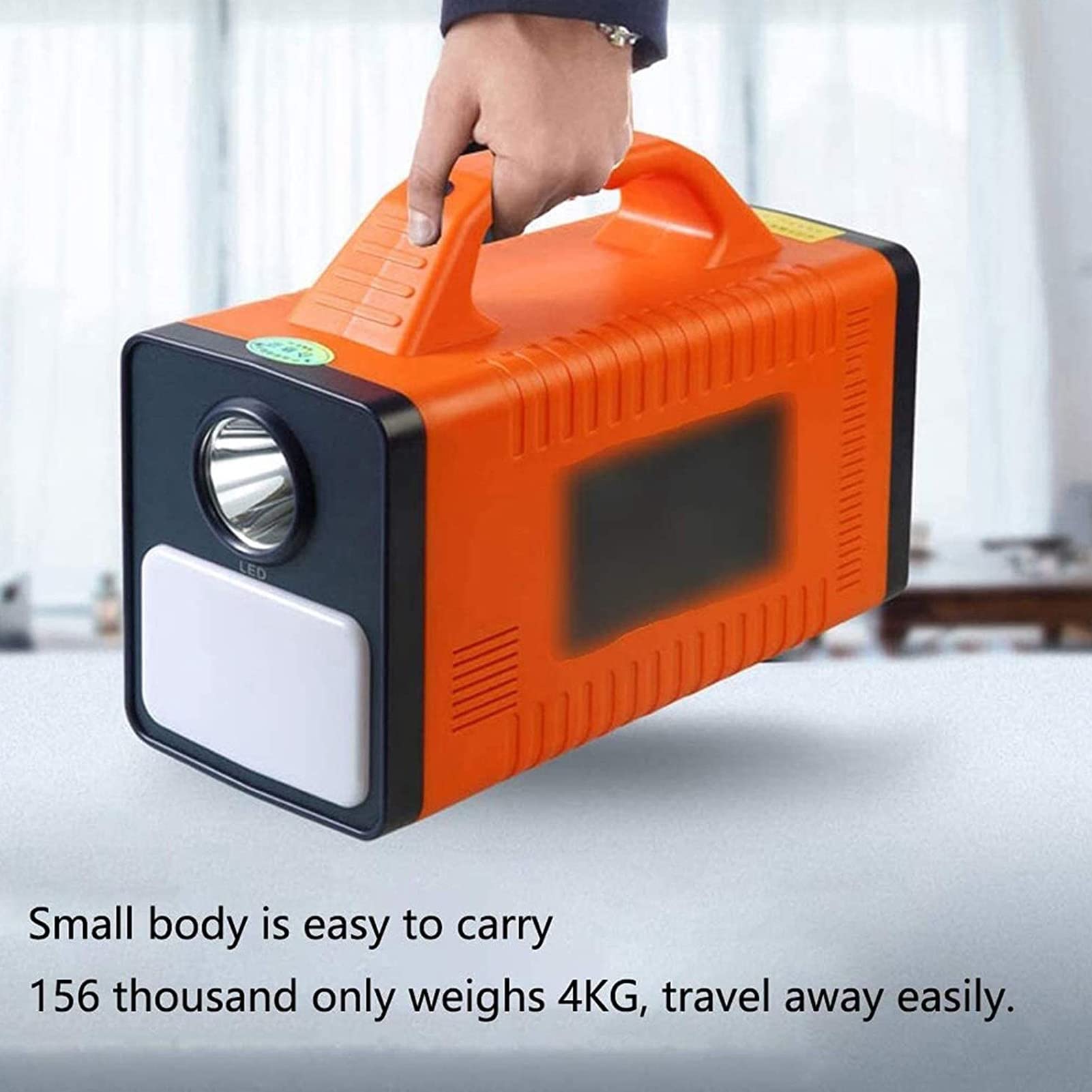 Generatore Solare Portatile, Power Bank Esterno 220 V Onda sinusoidale, 12 V CC e USB e accendisigari per Viaggi di Campeggio di Emergenza all'aperto