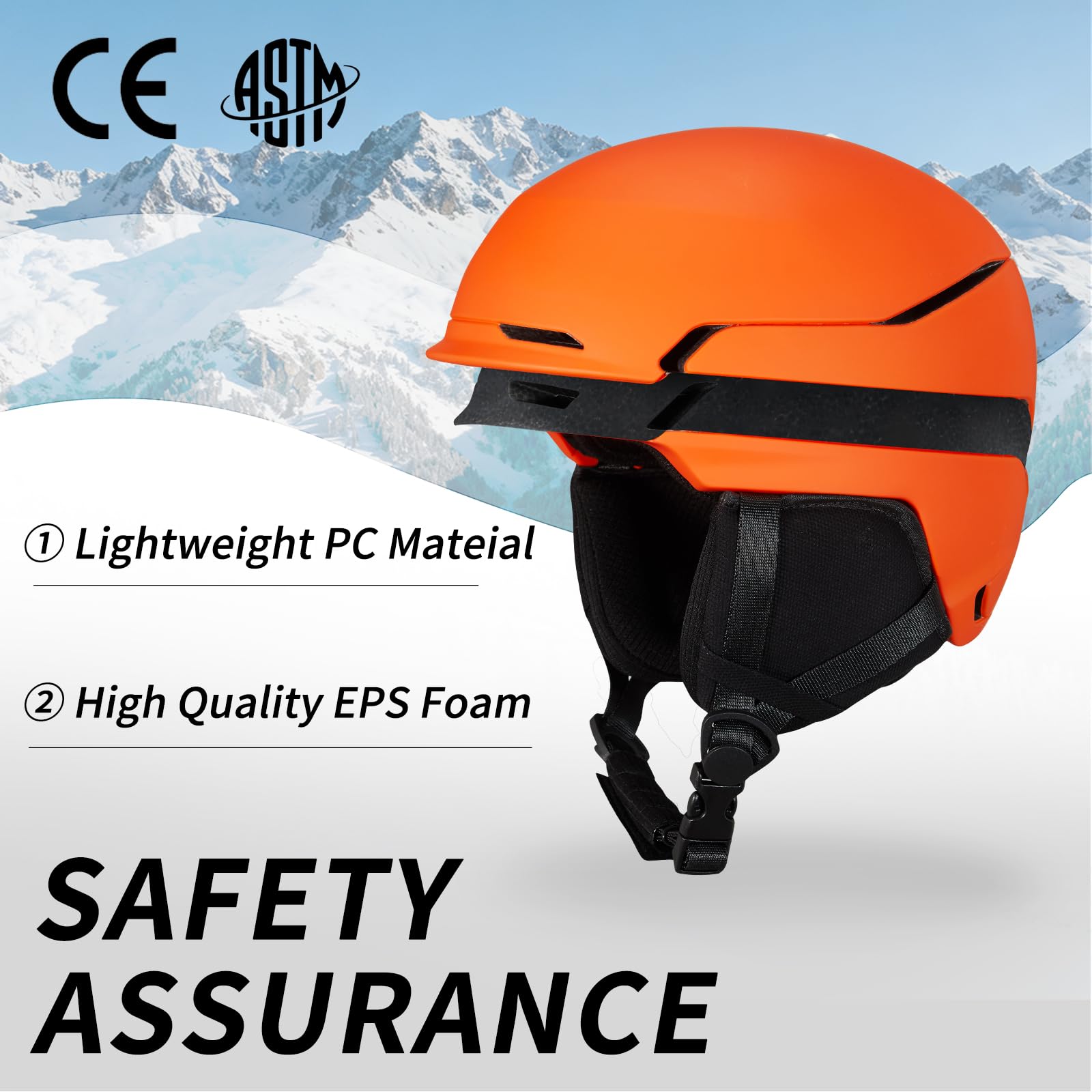 Casco da Sci Kit con Occhiali da Sci Passamontagna Casco Sci per Uomo Donna con Cuscinetti Auricolari Rimovibili UV Regolabile Ski Helmet