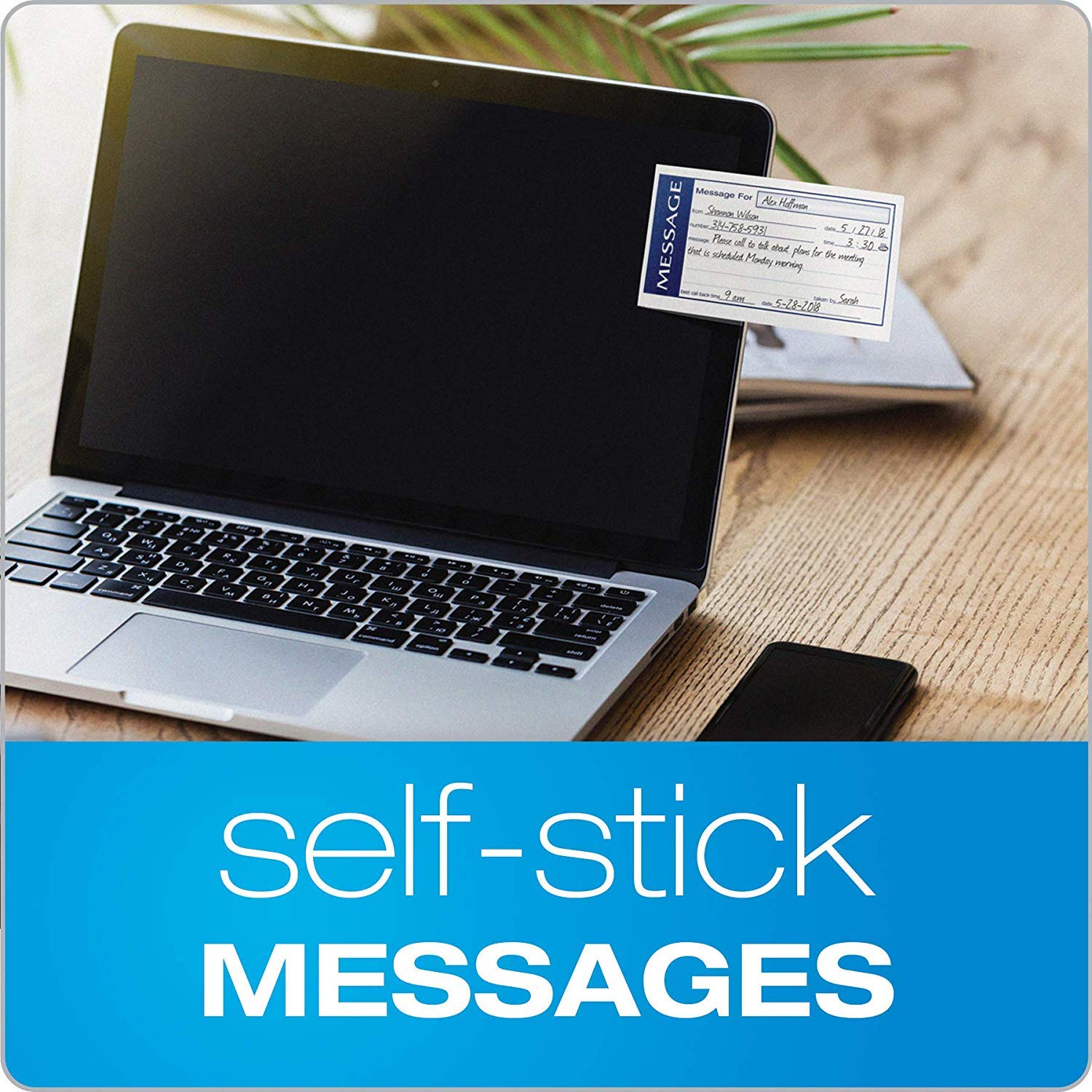 TOPS Adams Write 'N Stick Spiral Message Pad, 200 Carbonless Duplicate Sets Per Pad, 5.25 x 11 Inches, White/Yellow (SC1153WS) 4 PACK - Image 2