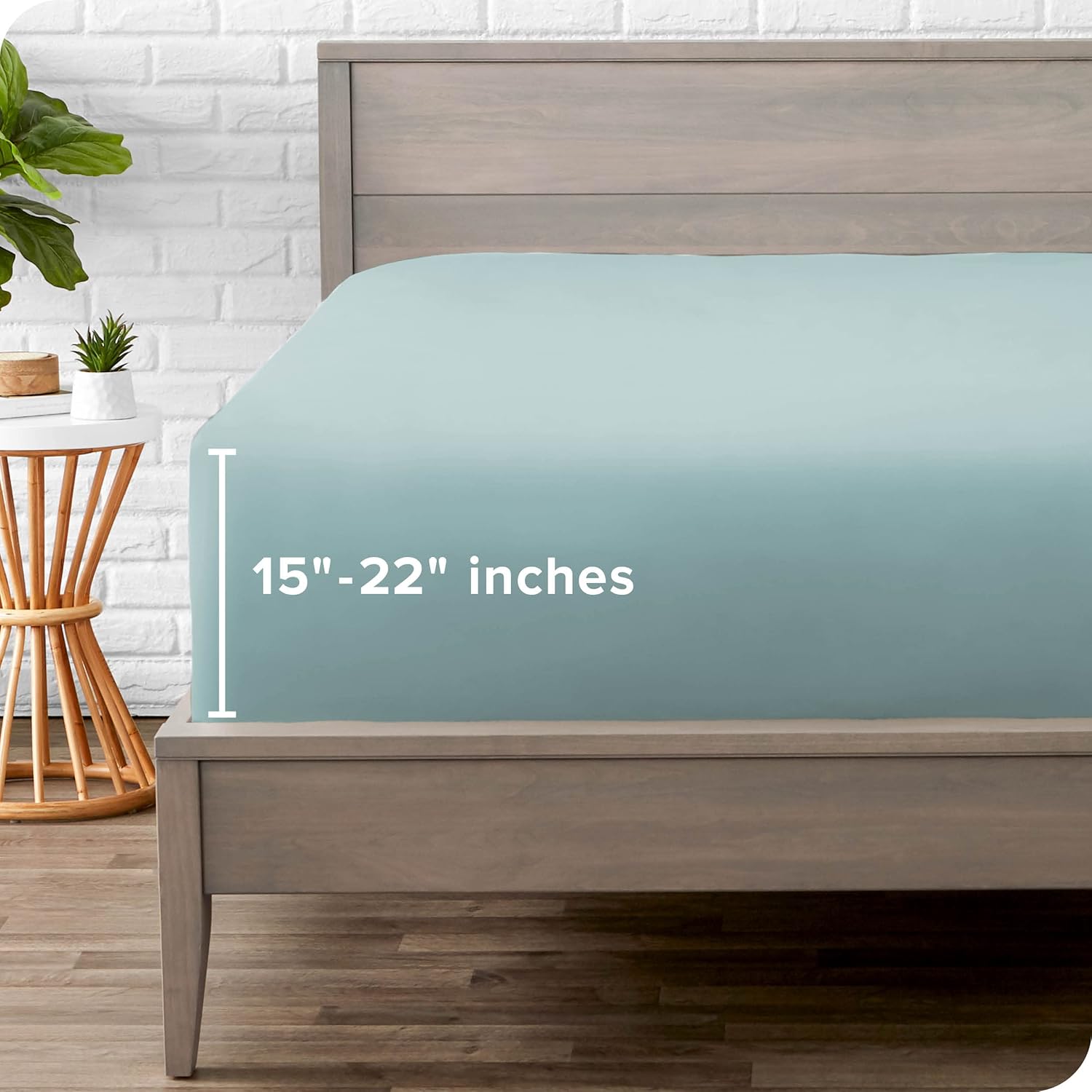 Bare Home Twin XL Fitted Sheet Extra Deep Pocket Fitted