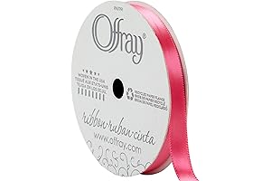 Offray 1/2 inch Shocking Pink Ribbon