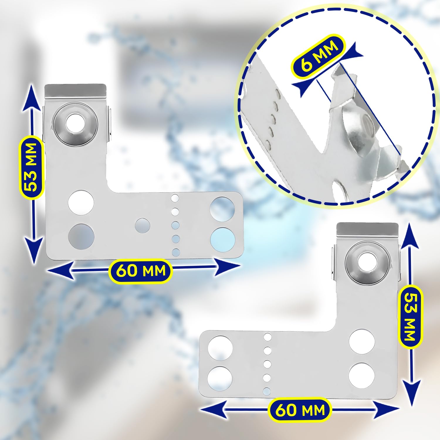 2 Piezas Soportes para Lavavajillas Izquierdo y Derecho con Código Original 622622 00622622 para Bosch para Balay para Siemens para Constructa para Neff - MONTERAL