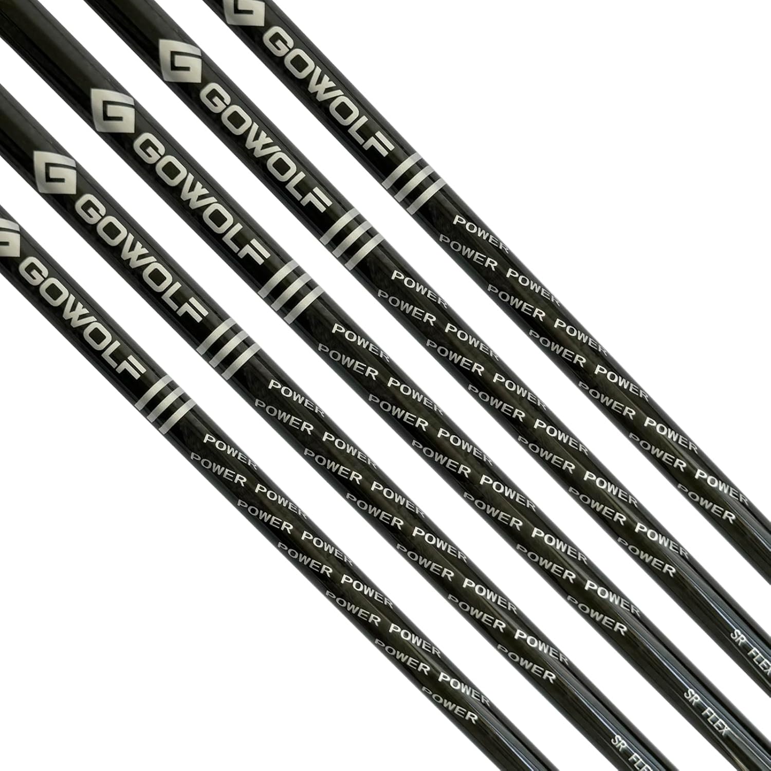 Gowolf 5pcs. Graphite Golf Shafts for Woods