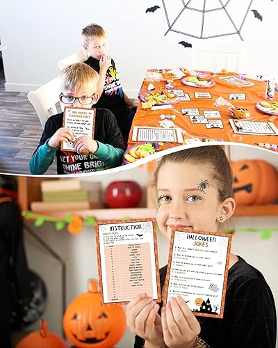Miniatura 6 de Sinasasspel Pistas de caza del tesoro de Halloween, juego de cartas, juegos de caza del tesoro, tarjetas de juegos de Halloween, fiesta, interior,