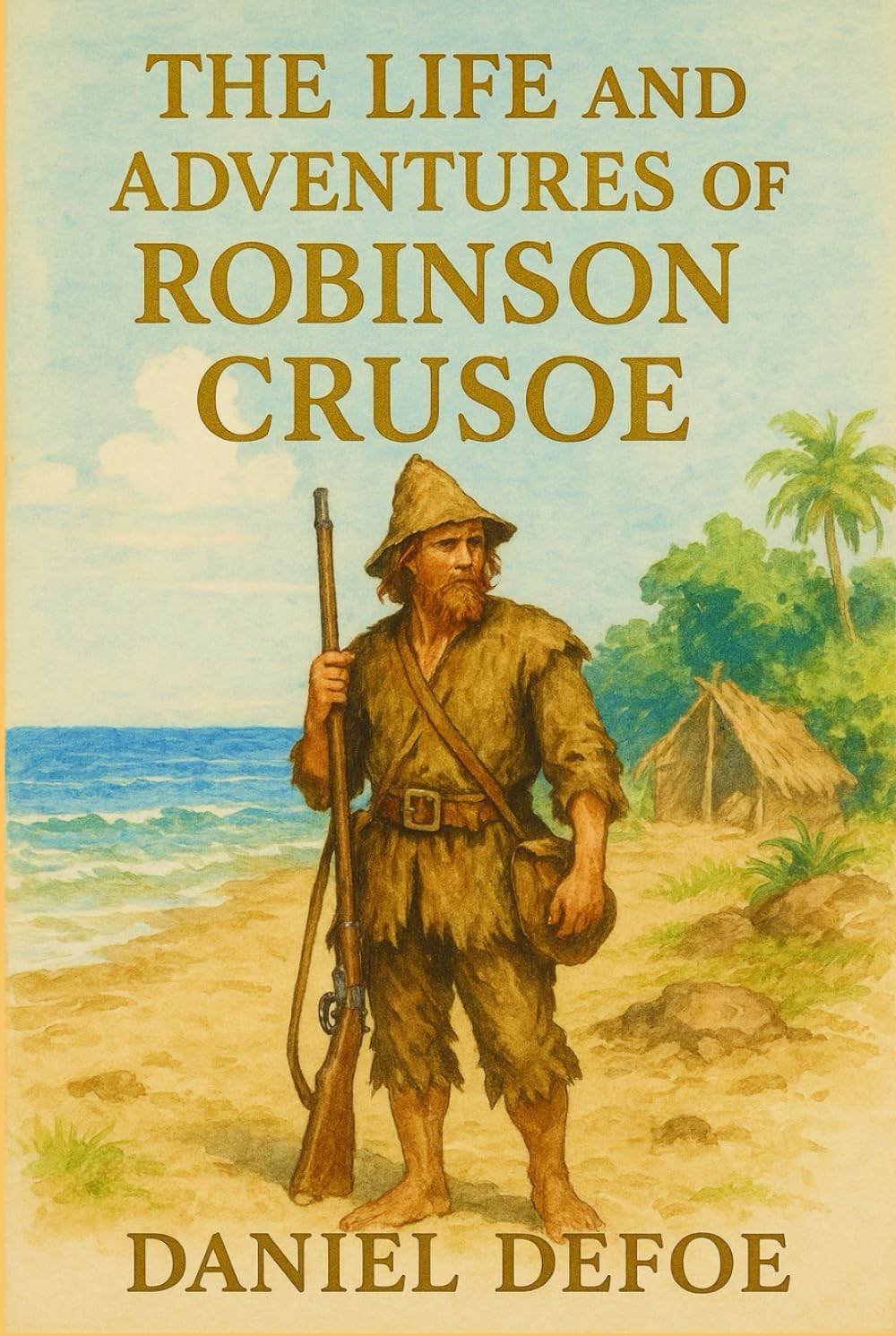 The Life and Adventures of Robinson Crusoe: A shipwrecked man's survival tale on a remote island filled with solitude, resilience, nature, faith, and