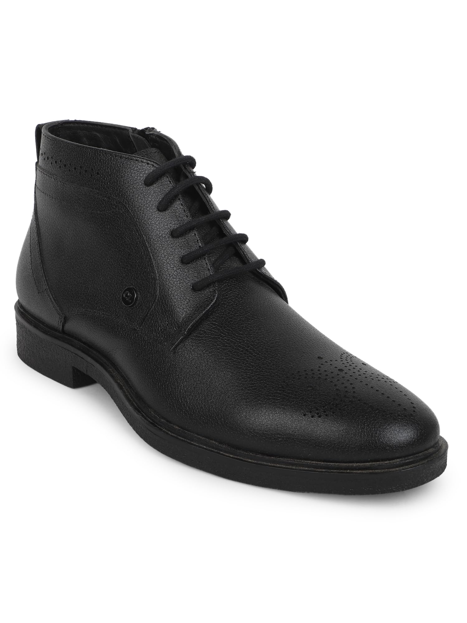 carlton london Men's Ankle Height Lace-Up Round Toe Comfortable Boot-picture-30