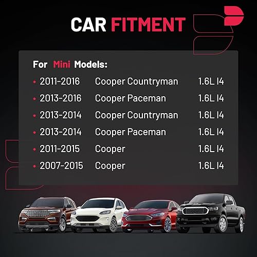 Miniatura 2 de BDFHYK Bobinas de encendido UF598 y bujía de iridio 97968 compatible con Mini Cooper Countryman Paceman l4 1.6L sustituye a 5C1749 178-8533 E1098