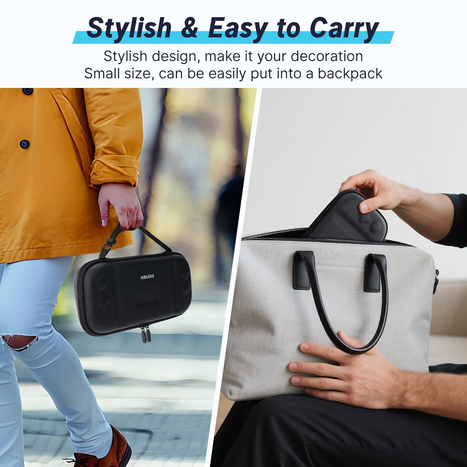 RCstyle Hibloks Switch Carrying Case for Nintendo Switch 2, Portable Bag Full Protection Carrying Travel Case Compatible with Switch 2 Console Pro Controller Accessories - Image 6