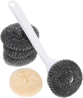 EPIGEIST Cepillo para Ollas De Mango Largo Cepillo para Wok Cepillo para Limpiar La Cocina Cepillo para Lavar Platos Cepillo para Limpiar Platos Cepillo De Cocina Estropajo para