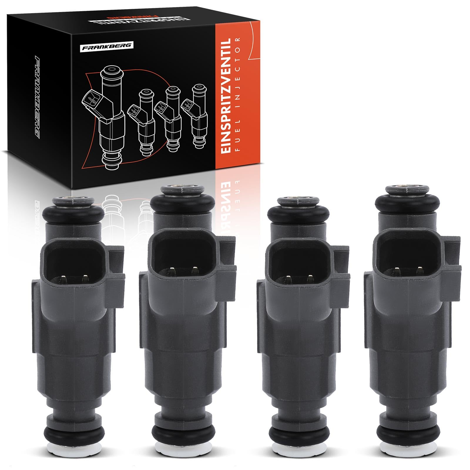 Frankberg 4x Válvulas de inyección Tobera de inyección Compatible con M.i.n.i cabrio R52 C.o.o.p.e.r M.i.n.i cabrio R52 One M.i.n.i R50 R53 One M.i.n.i R50 R53 C.o.o.p.e.r Replace# 13531487607,FJ967