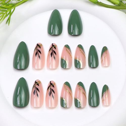 Miniatura 24 de Uñas postizas medianas a presión con lazos 3D, diseño de diamantes de imitación, punta francesa, pegamento brillante en las uñas acrílicas blancas