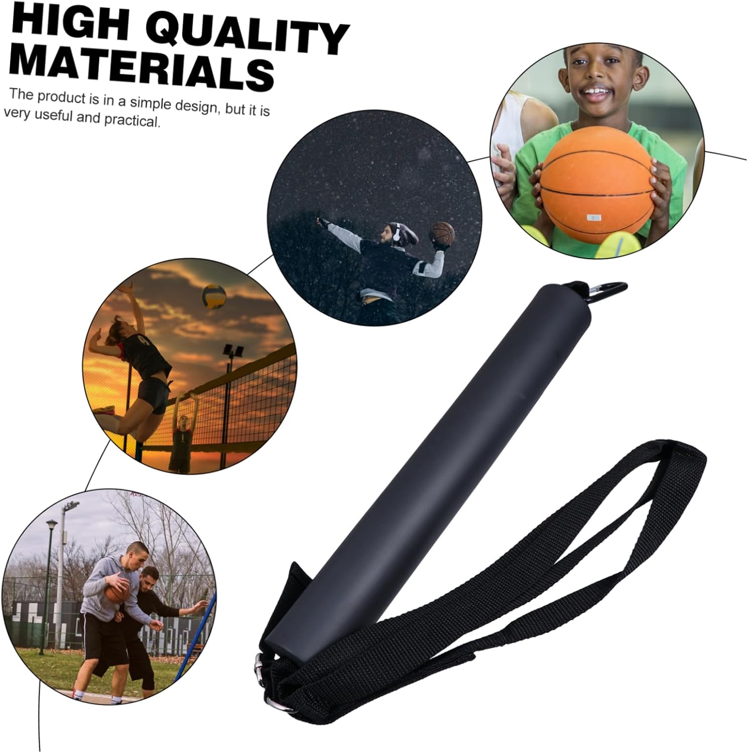 Sosoport 2 Pcs Volleyball Straps Adjustable Basketball Hoop Neoprene