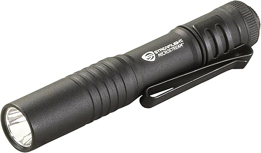 Streamlight LED Penlight, Aluminum, Maximum Lumens Output: 45, Black, 3.60" 66318 - 1 Each