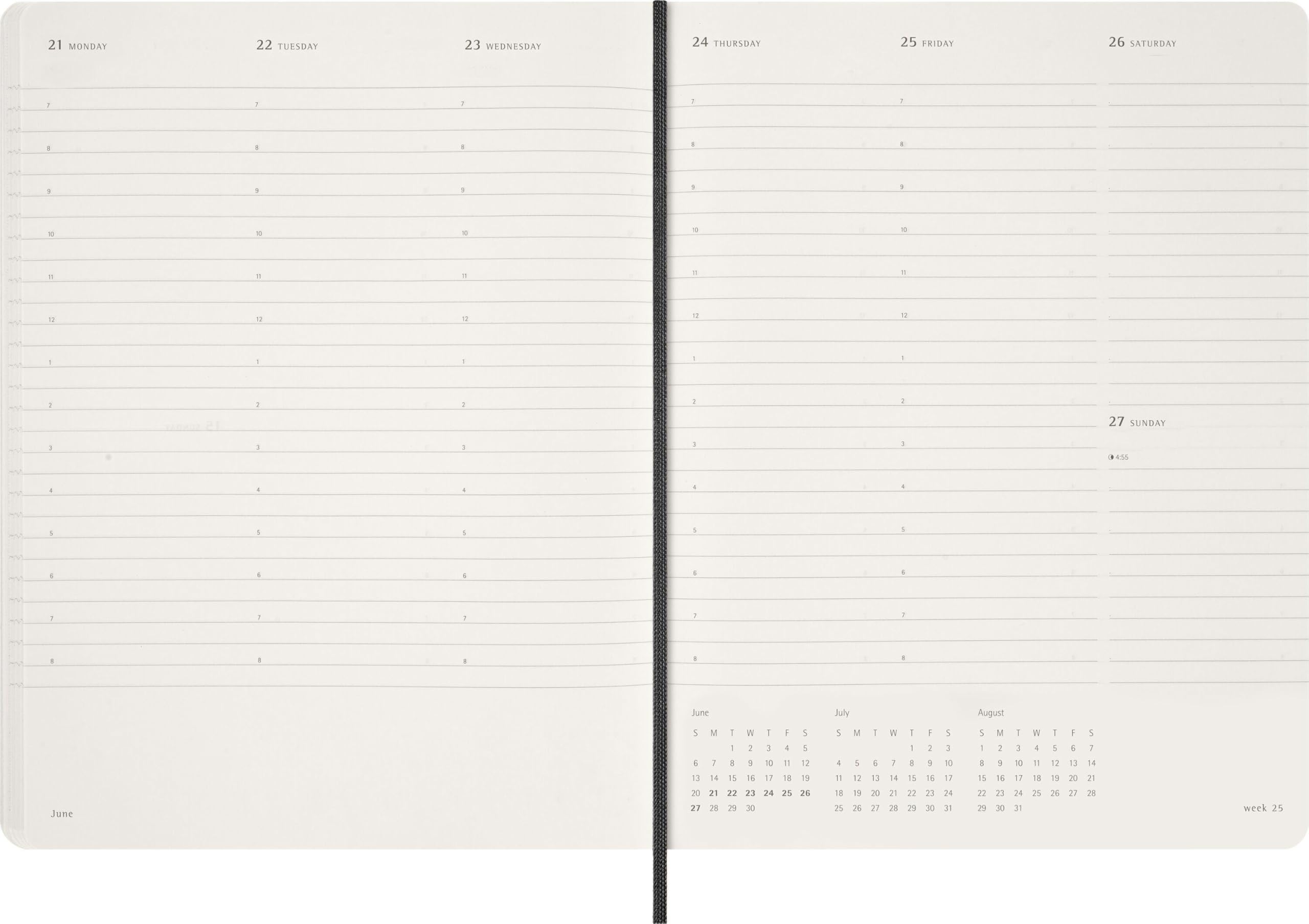 Moleskine 15 Monate Essential Wochenkalender 2026/2027, 1 Wo = 2 Seiten, vertikal, XXL, weicher Einband, Schwarz: Essential 27 WoKA V.XXL Swrz